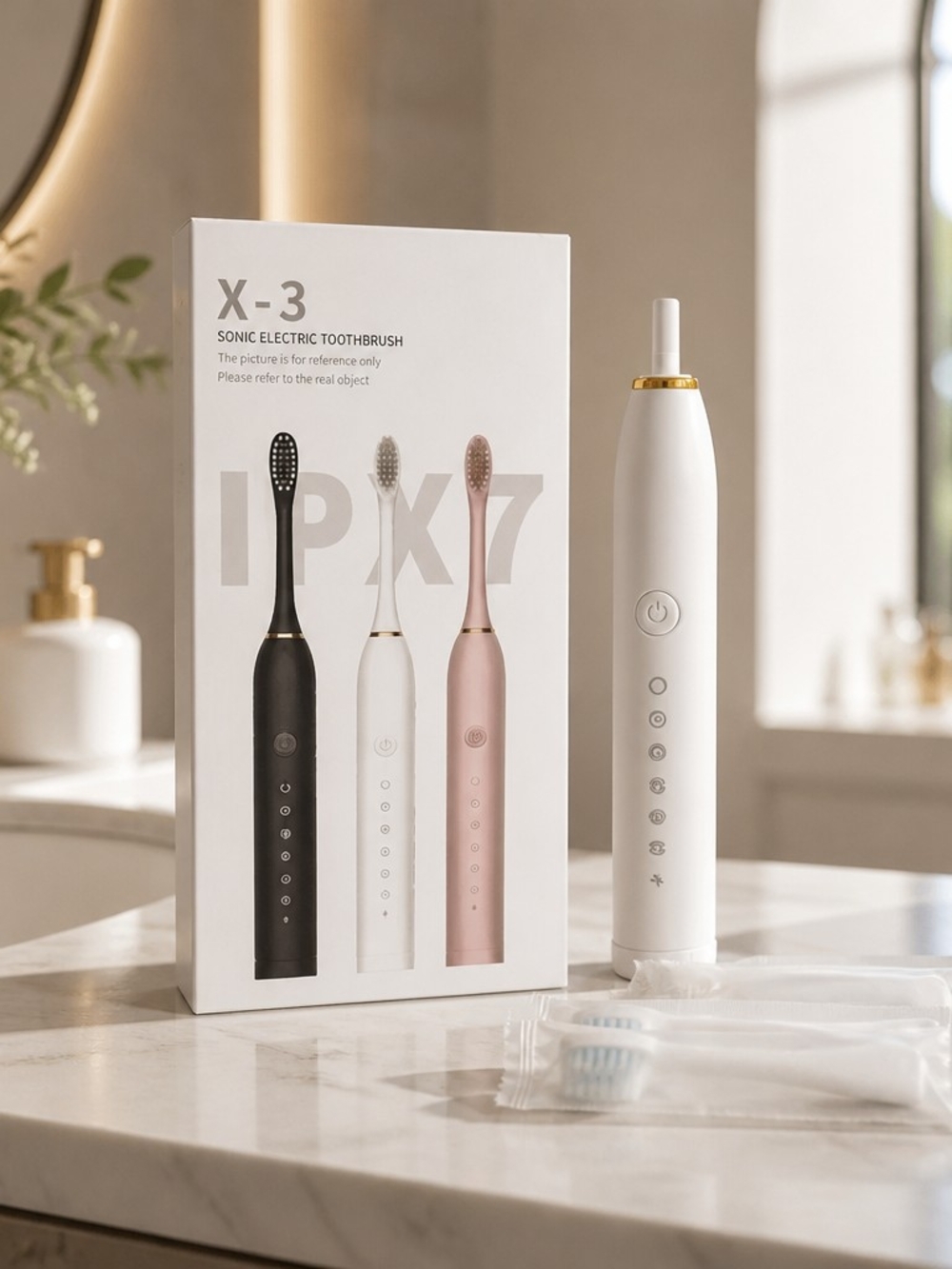 X-3 Sonic Electric Toothbrush — White